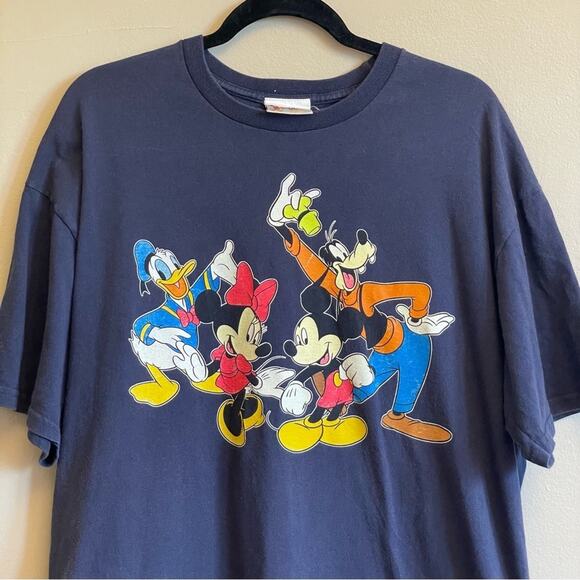 Disney L Vintage short sleeve t-shirt Mickey Minnie Donald Goofy Y2K - Picture 2 of 7